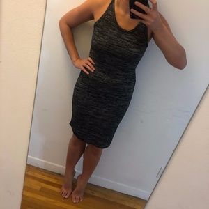 Aritzia - Wilfred Free Knit Black/Grey Dress